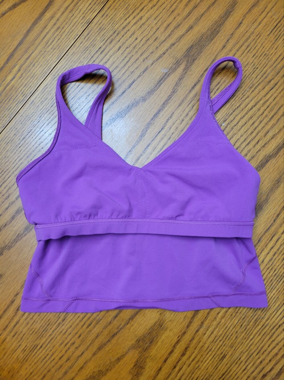 Lululemon Align Crop Tank Top Vivid Plum Purple Light Support A/B Cup Size 8 - Picture 4 of 8